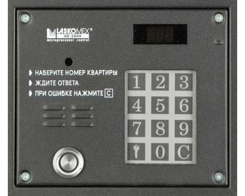 Вызывная панель АО-3000 VTM (CP+EC-3000) черный, без БП