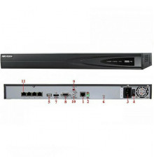 4-х канальный IP видеорегистратор DS-7604NI-SE/P