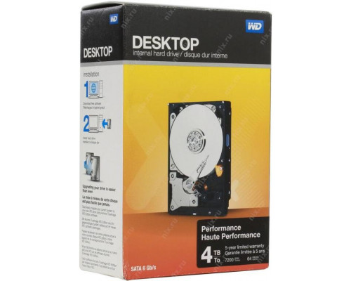 Жесткий диск SATA HDD WD Desktop Perfomance WDBSLA0040HNC-ERSN 4Tb