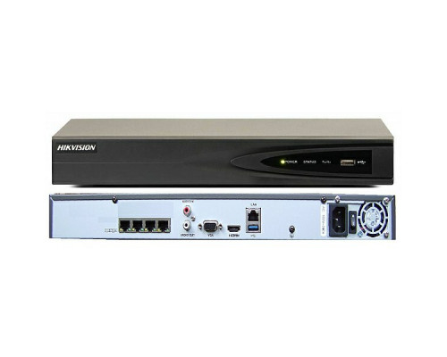 4-х канальный IP видеорегистратор DS-7604NI-E1/4P